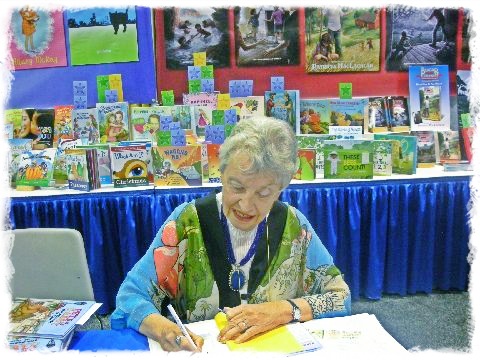 Kay Signs Pete and Gabby at ALA