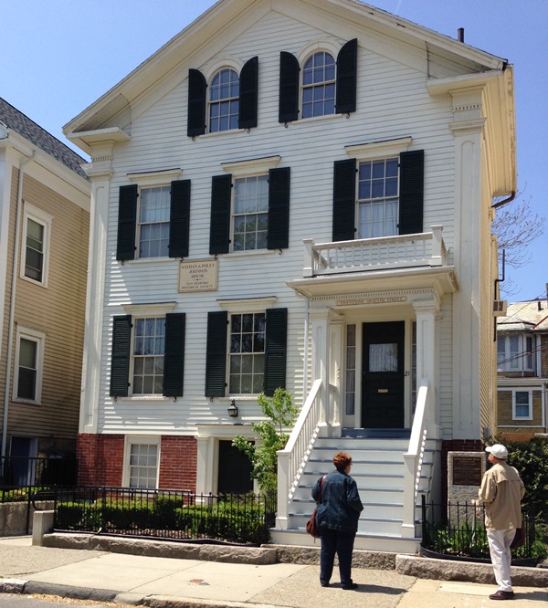 Outside the Johnson House